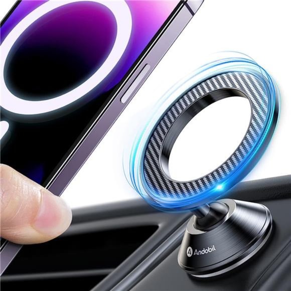 Magnetic Phone Holder for Car [All-Metal for MagSafe Car Mount - Picture 1 of 6